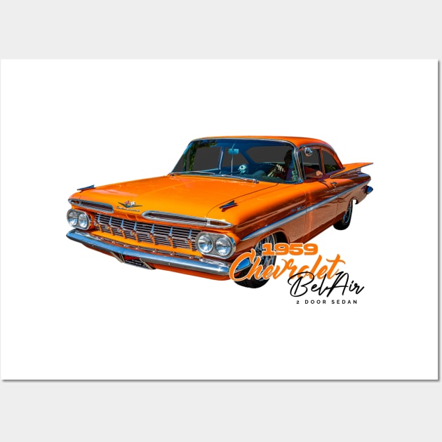 1959 Chevrolet Bel Air 2 Door Sedan Wall Art by Gestalt Imagery